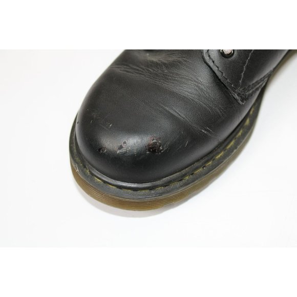 Girls Size 4 Dr. Martens Black Tied Combat Boots - Picture 10 of 11